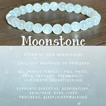 Handmade Moonstone Bracelet – “Stone of New Beginnings”