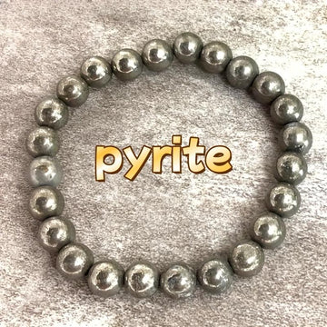 Exquisite Fashion Natural Pyrite Bead Bracelet