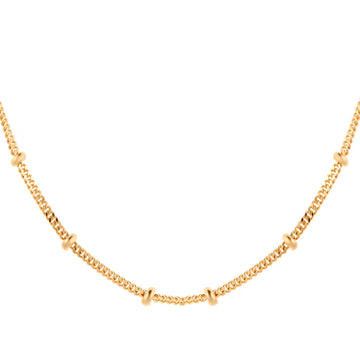 9ct Yellow Gold Beaded Chain