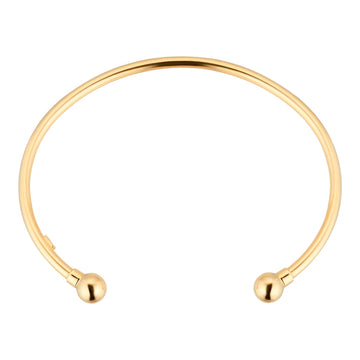 18ct Yellow Gold 2.5mm Tube Torque Bangle