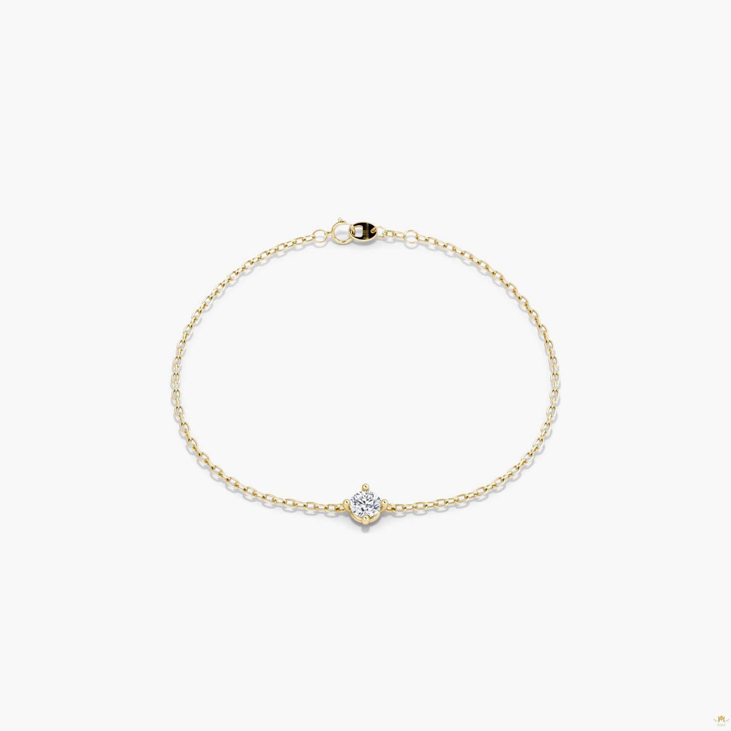 Petite Solitaire Round Bracelet