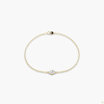 Petite Solitaire Marquise Bracelet
