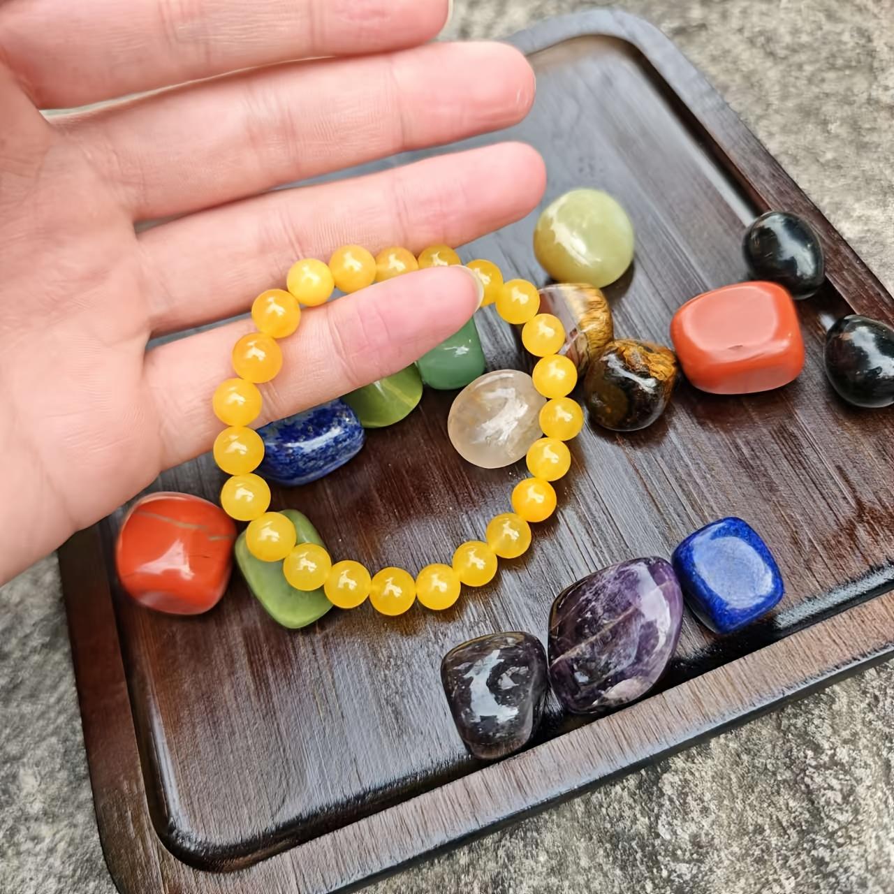 Handmade Natural Citrine (Sun Stone) Beads Bracelet