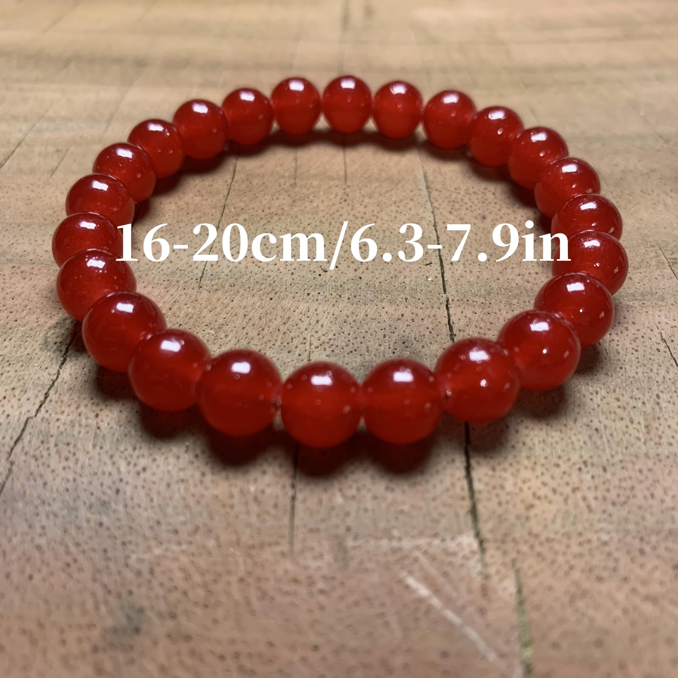 Natural Elegant Red Agate Bracelet