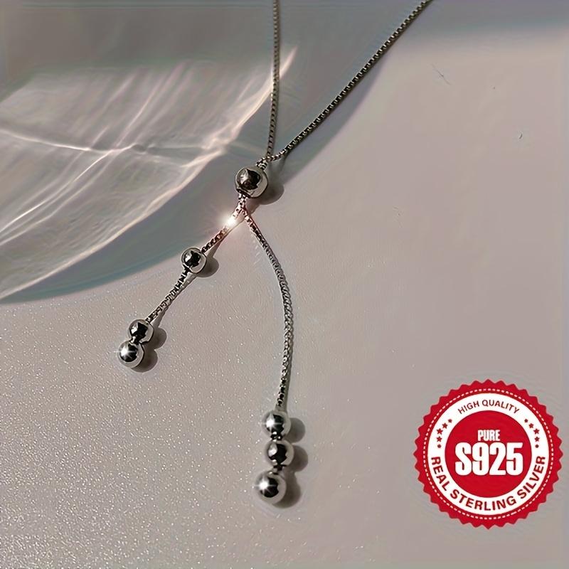 925 Sterling Silver Y-Shaped Necklace + Bracelet – Hypoallergenic