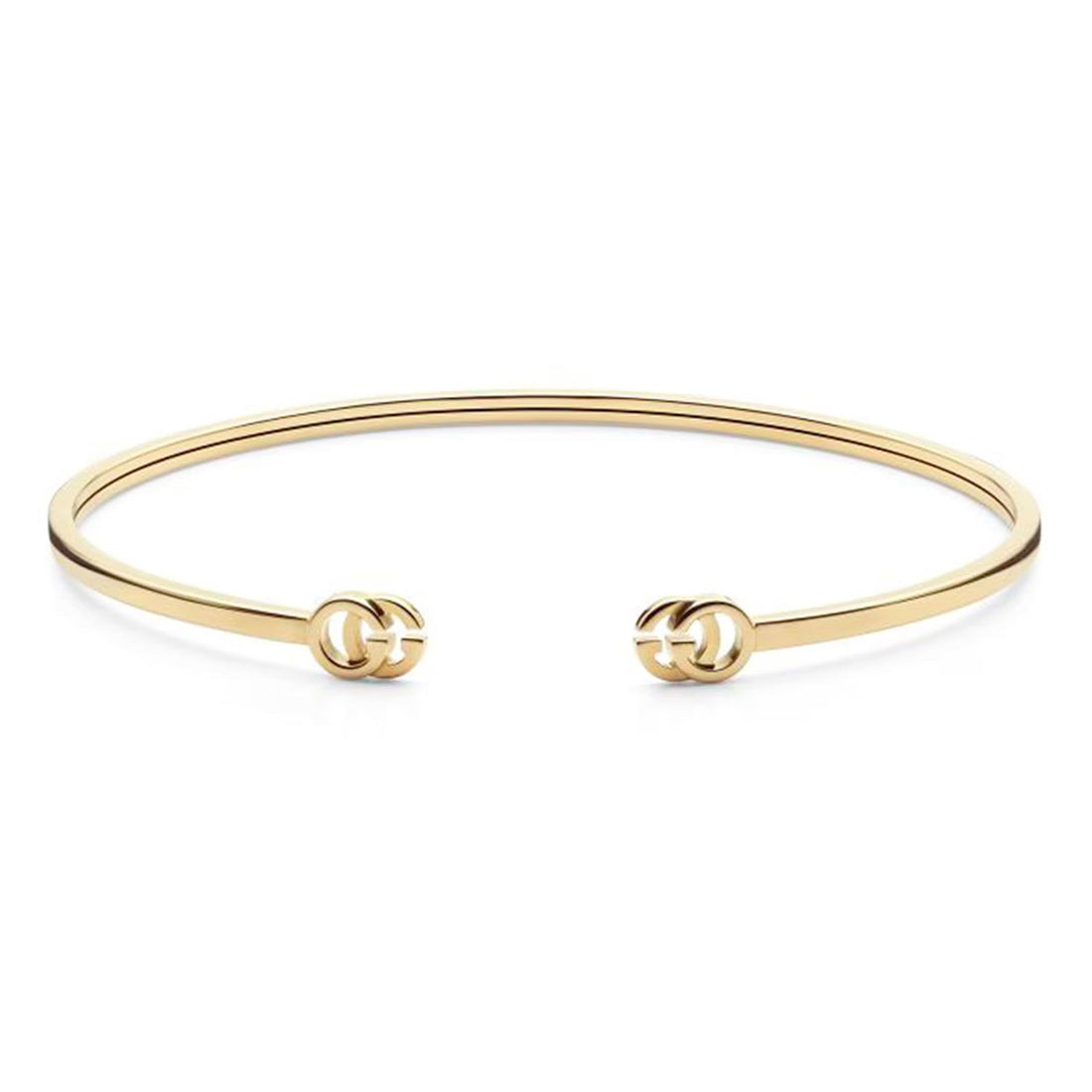 18ct Yellow Gold GG Running Bangle – 18cm