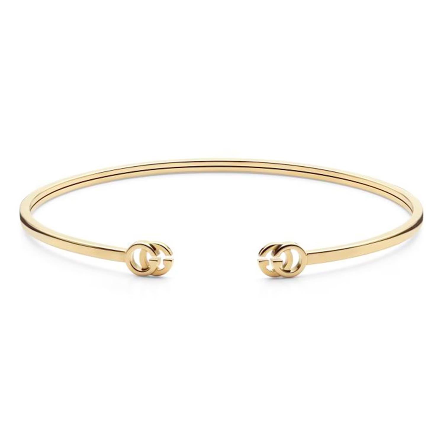 18ct Yellow Gold GG Running Bangle – 18cm