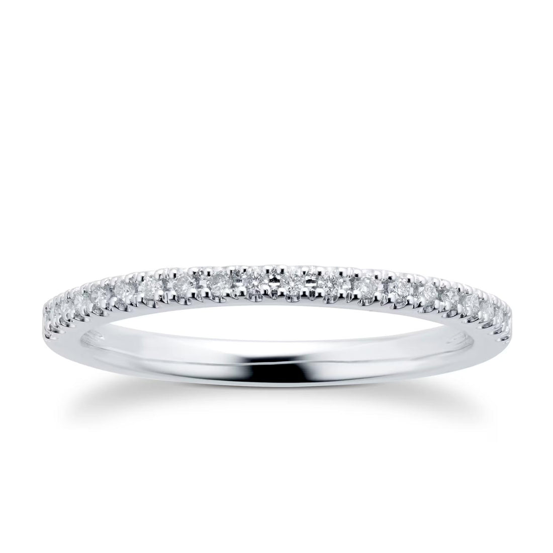 Platinum 0.10cttw Diamond Eternity Ring