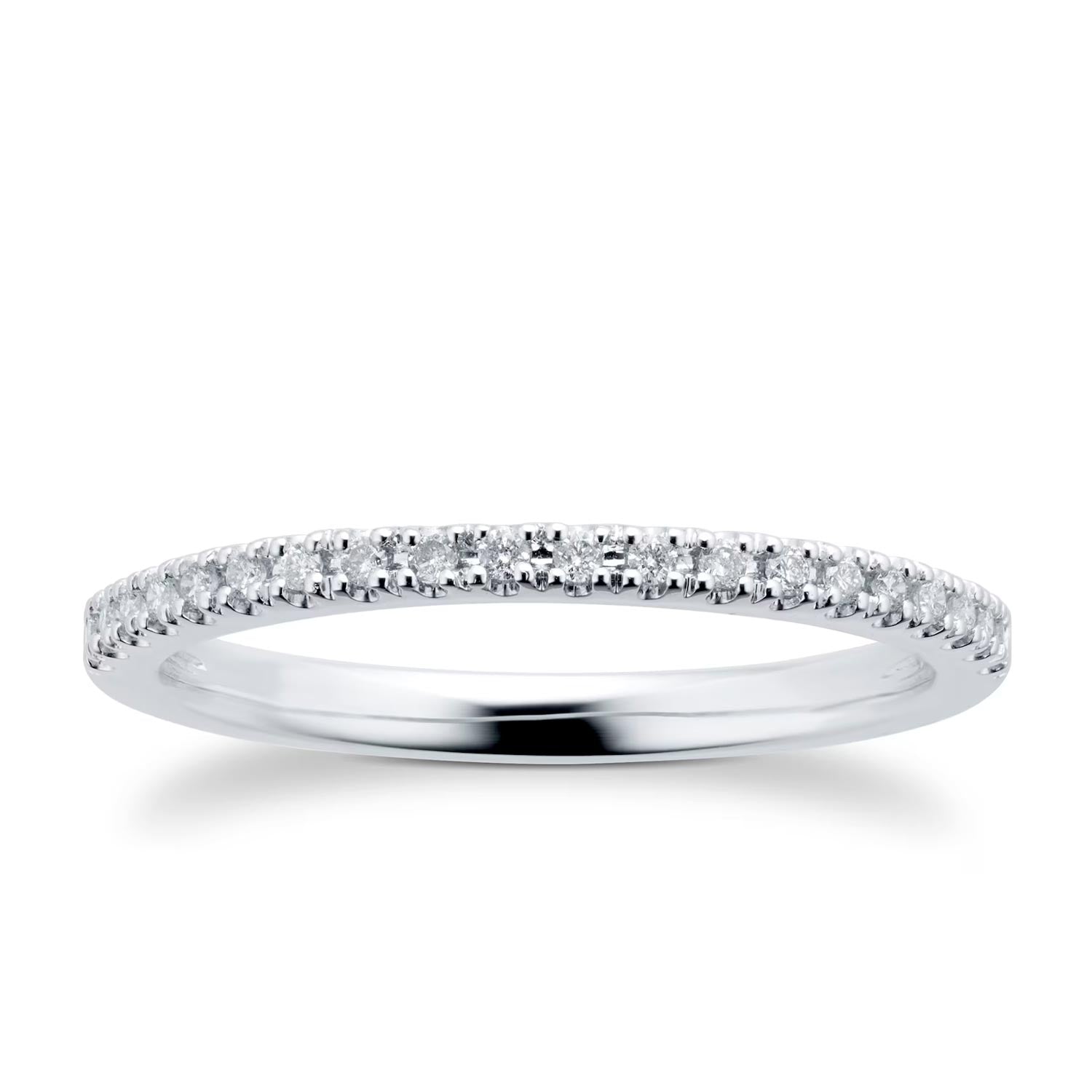 Platinum 0.10cttw Diamond Eternity Ring