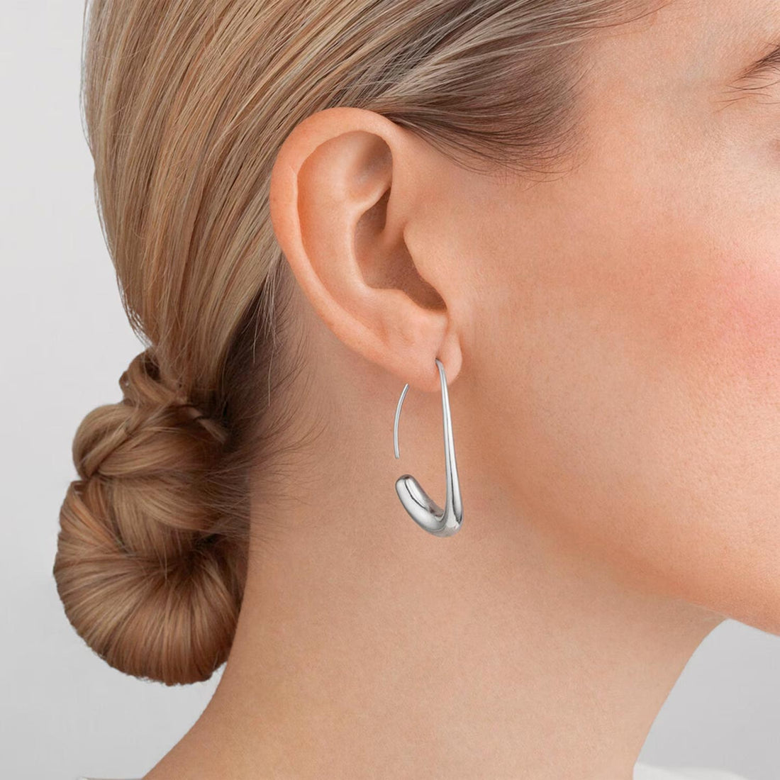 Sterling Silver Offspring Open Earhoops