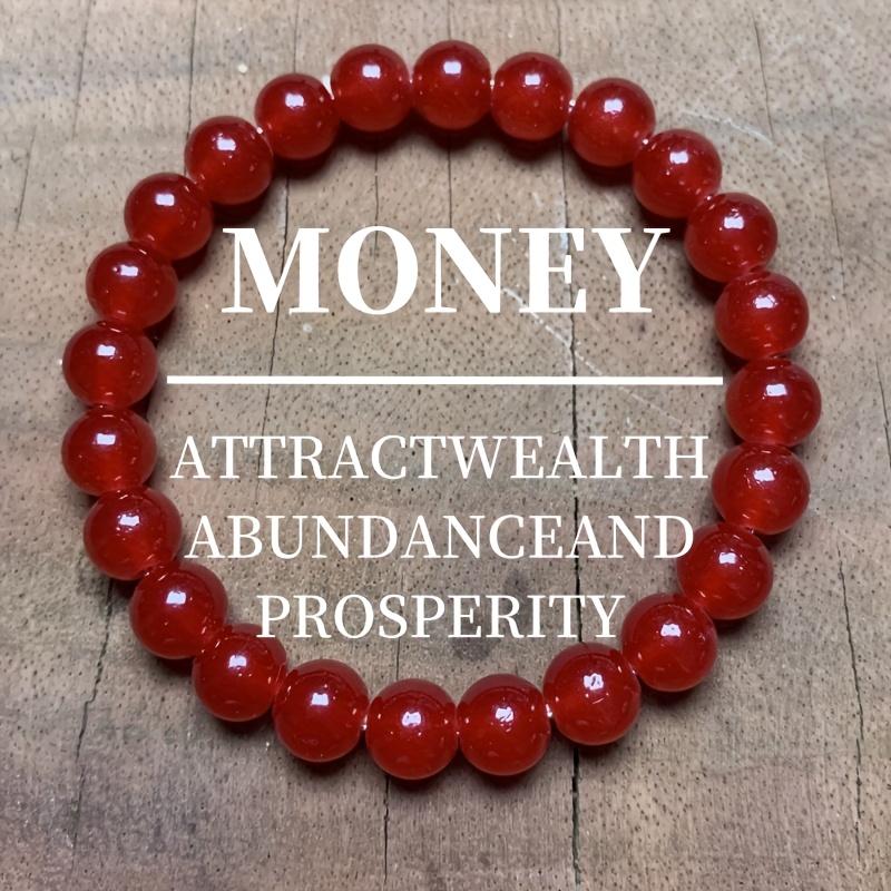 Natural Elegant Red Agate Bracelet