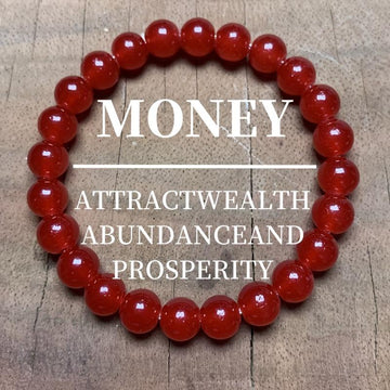 Natural Elegant Red Agate Bracelet
