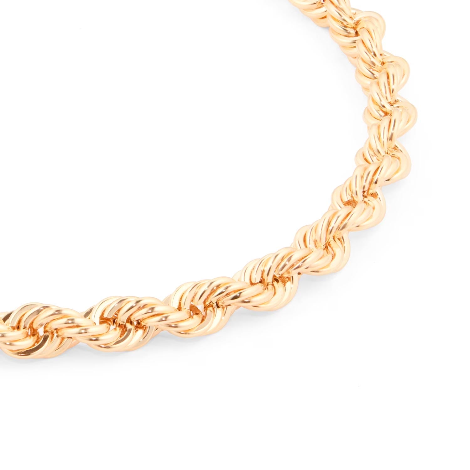 9ct Yellow Gold Rope Chain Bracelet