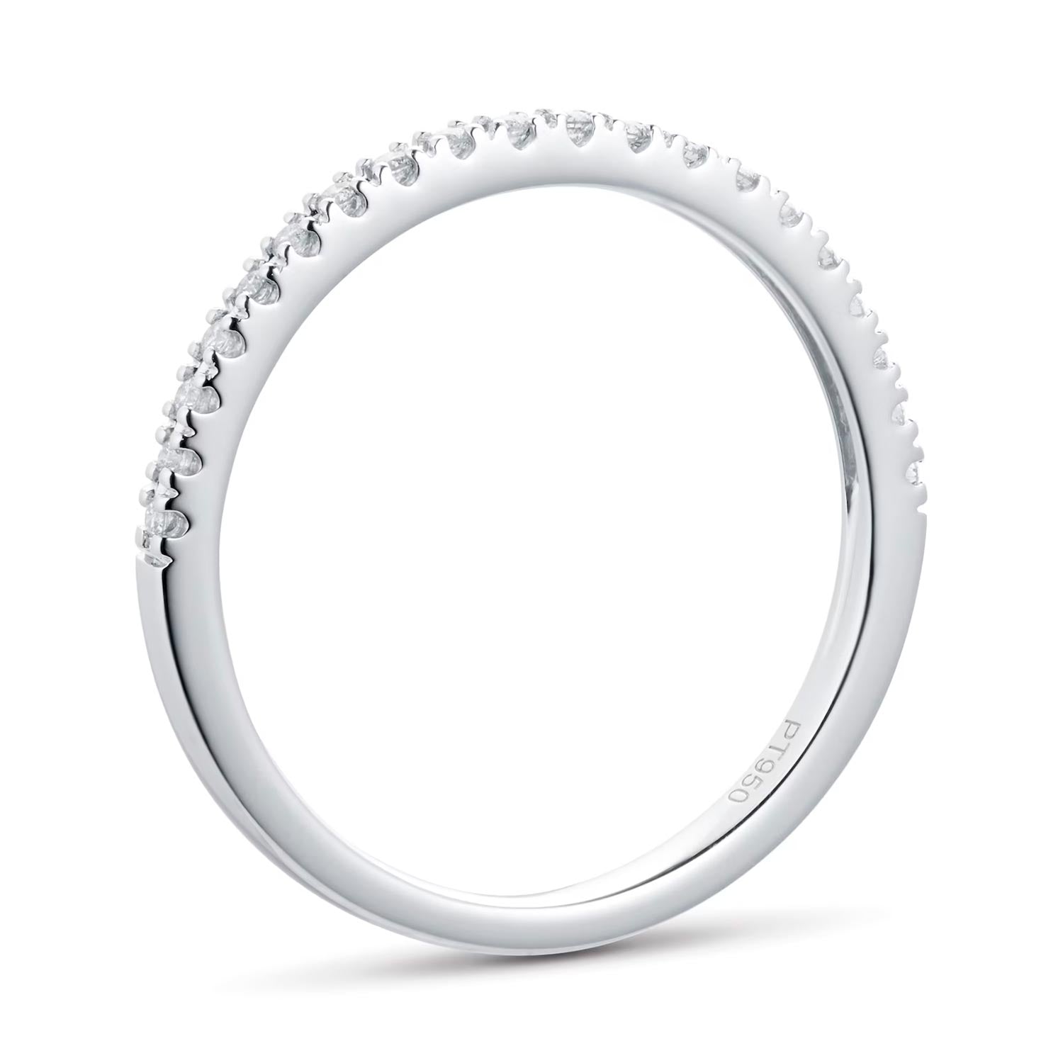 Platinum 0.10cttw Diamond Eternity Ring