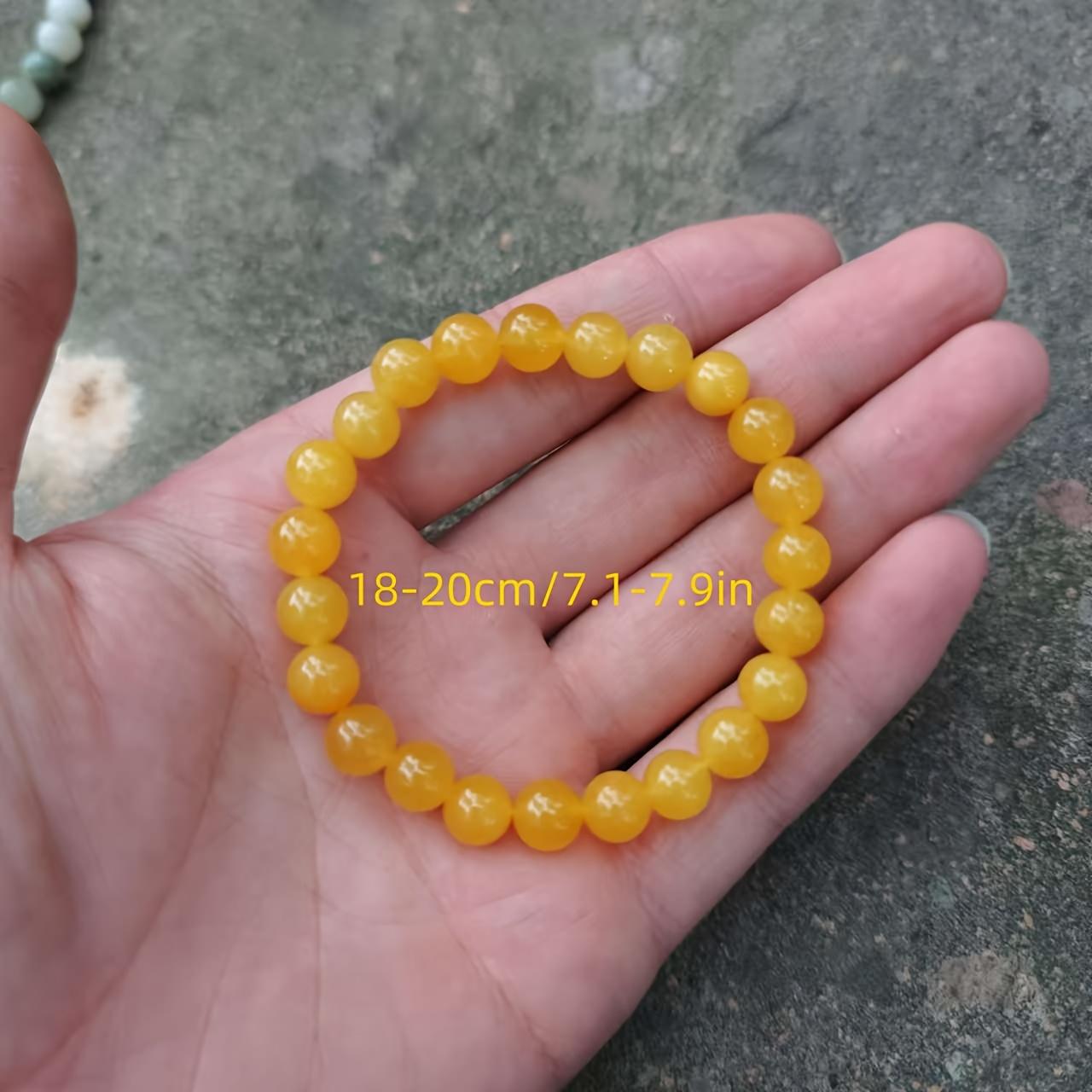 Handmade Natural Citrine (Sun Stone) Beads Bracelet