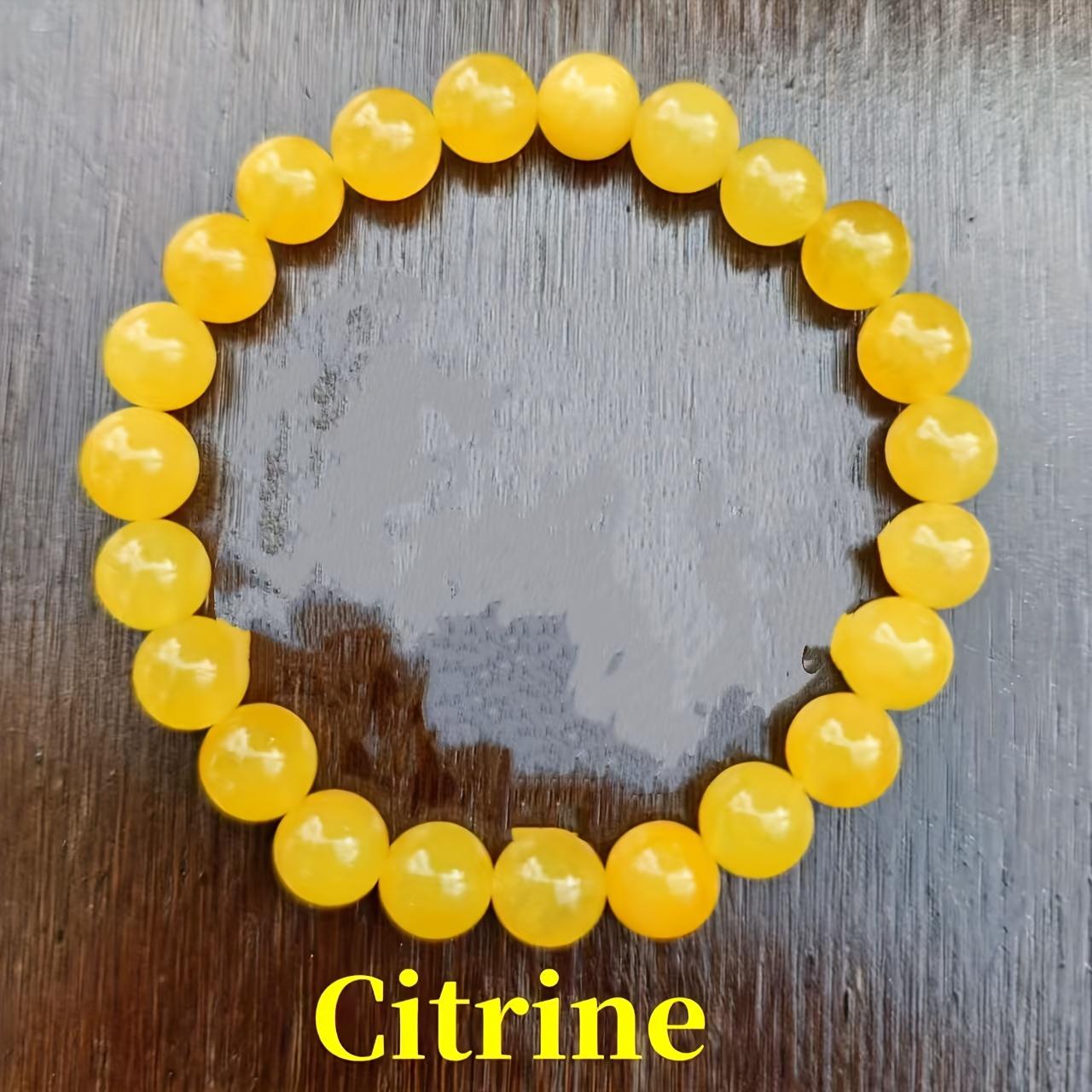 Handmade Natural Citrine (Sun Stone) Beads Bracelet
