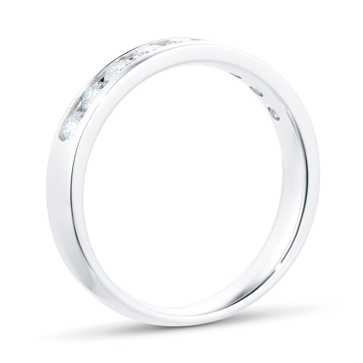 18ct White Gold 0.50ct Channel Set Eternity Ring