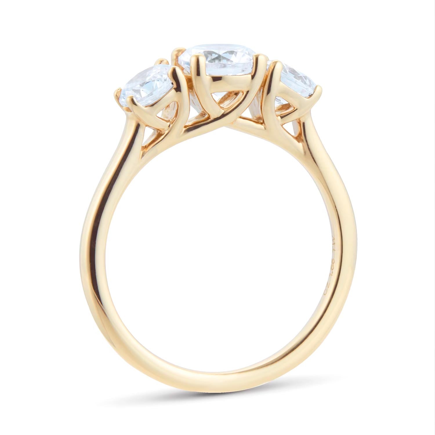 18ct Yellow Gold 1.50cttw Three Stone Engagement Ring