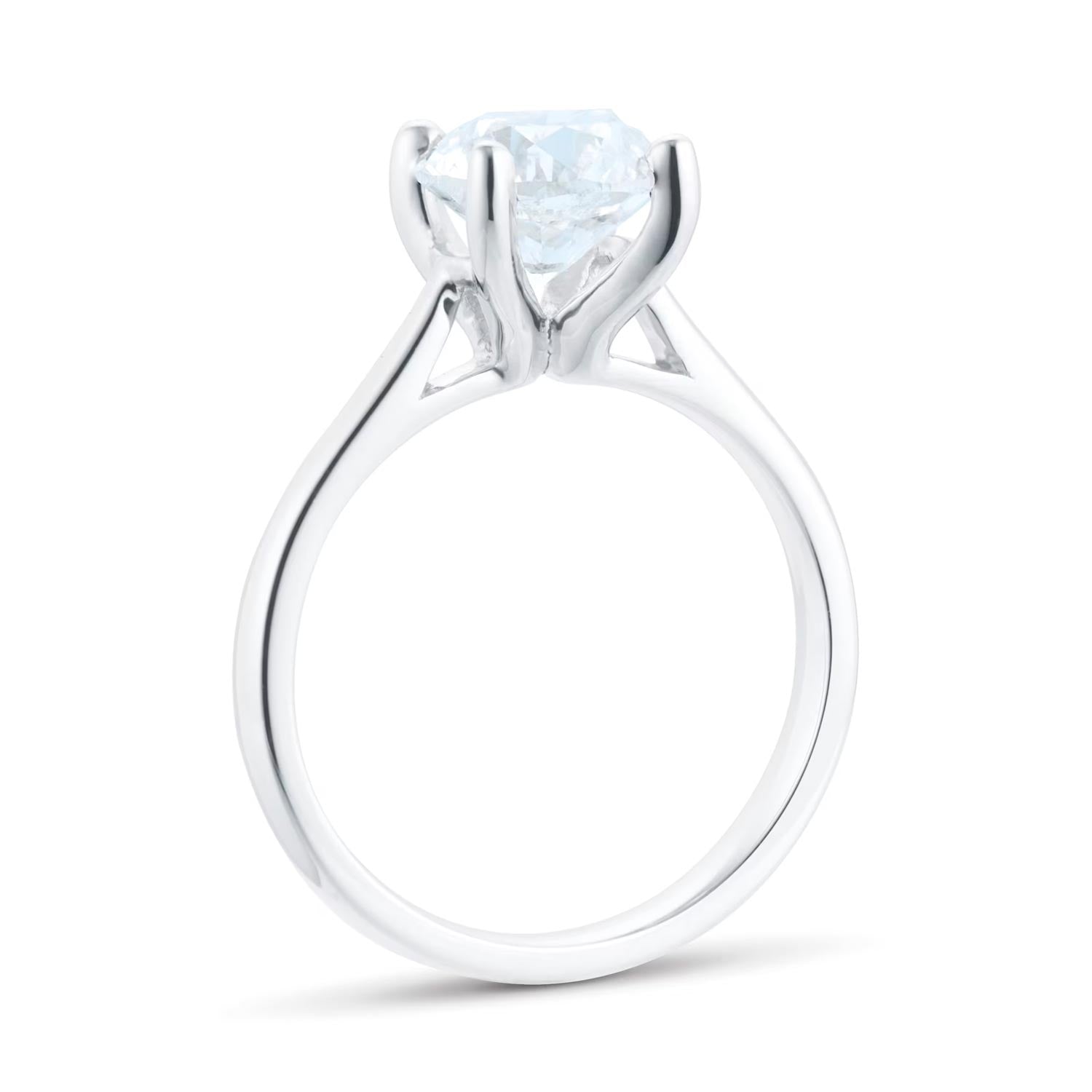 Platinum 2.00ct Round Solitaire Engagement Ring