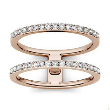 0.34 CTW   Round Moissanite Fashion Ring in 14K Rose Gold