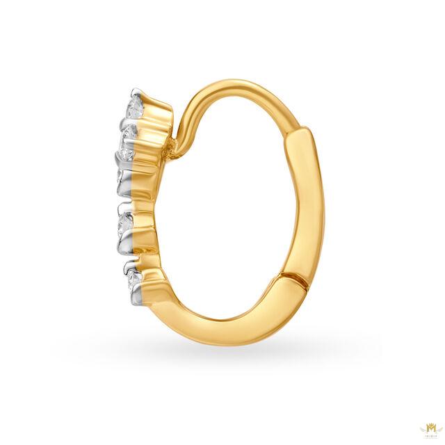 Shimmering Petite Diamond Nose Ring