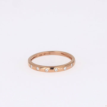 0.11 CTW   Round Near-Colorless Moissanite Band in 14K Rose Gold