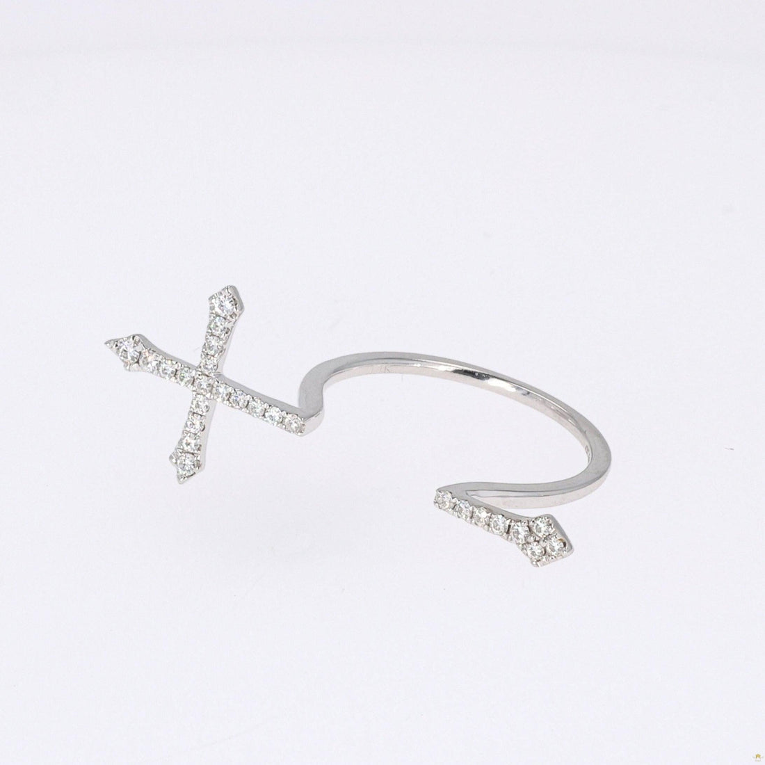 0.24 CTW   Round Near-Colorless Moissanite Fashion Ring in 14K White Gold