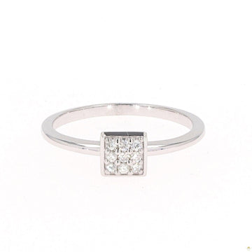 0.11 CTW   Round Moissanite Fashion Ring in Sterling Silver