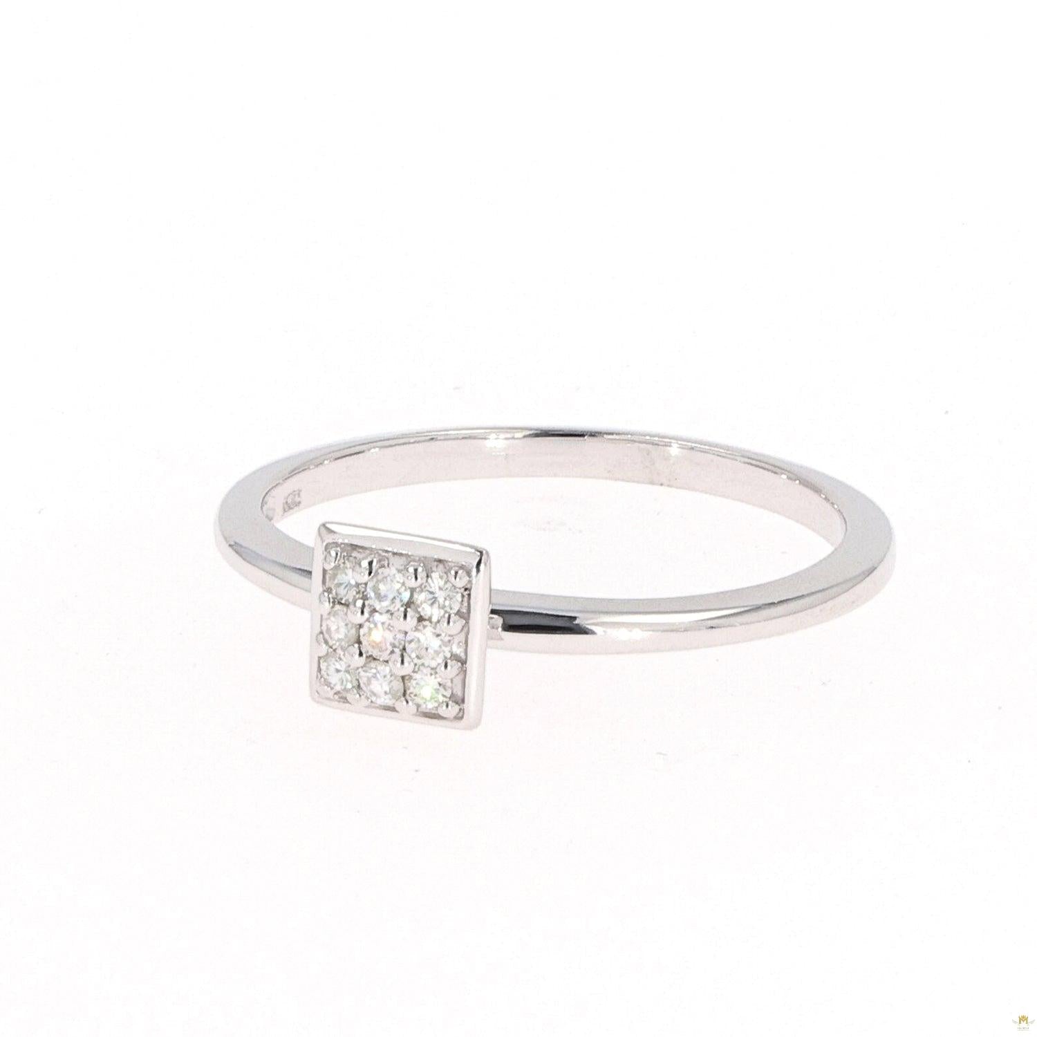 0.11 CTW   Round Moissanite Fashion Ring in Sterling Silver
