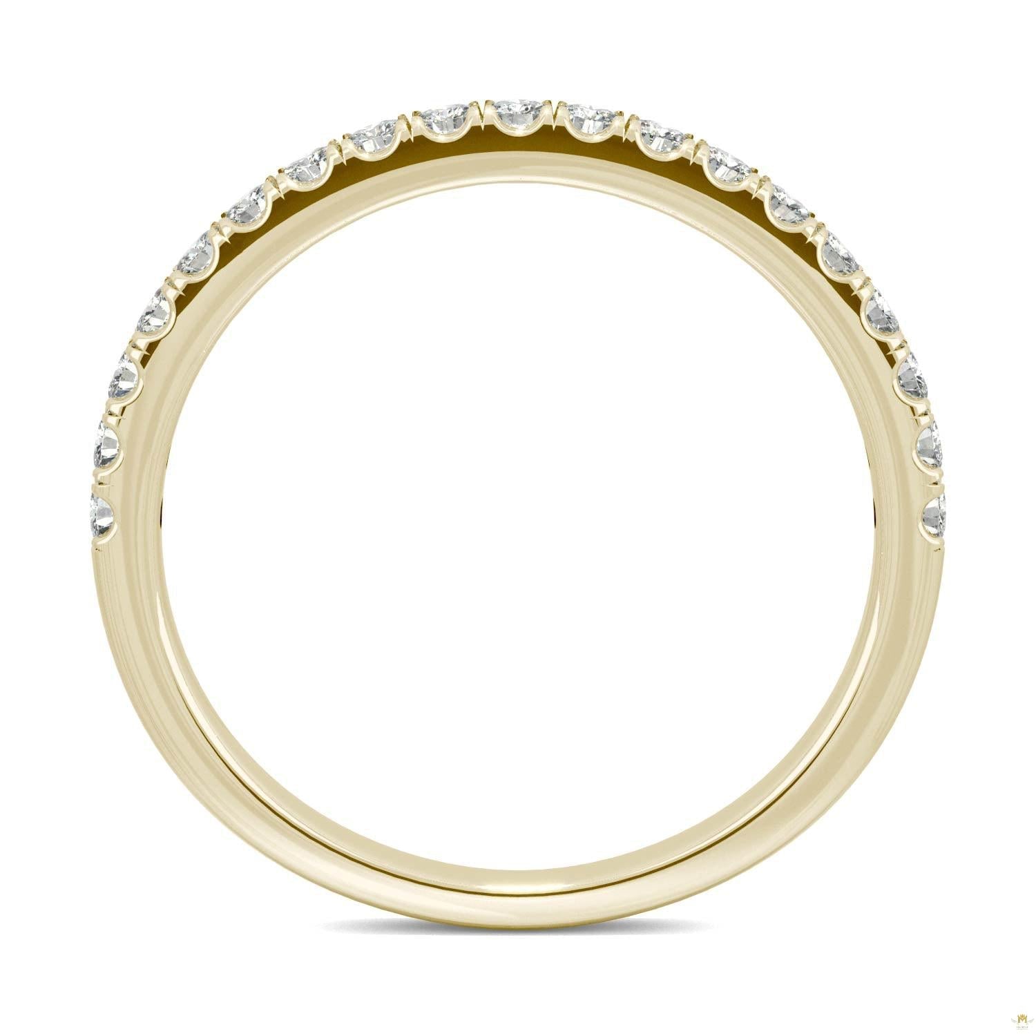 0.33 CTW   Round Moissanite Anniversary Band in 14K Yellow Gold