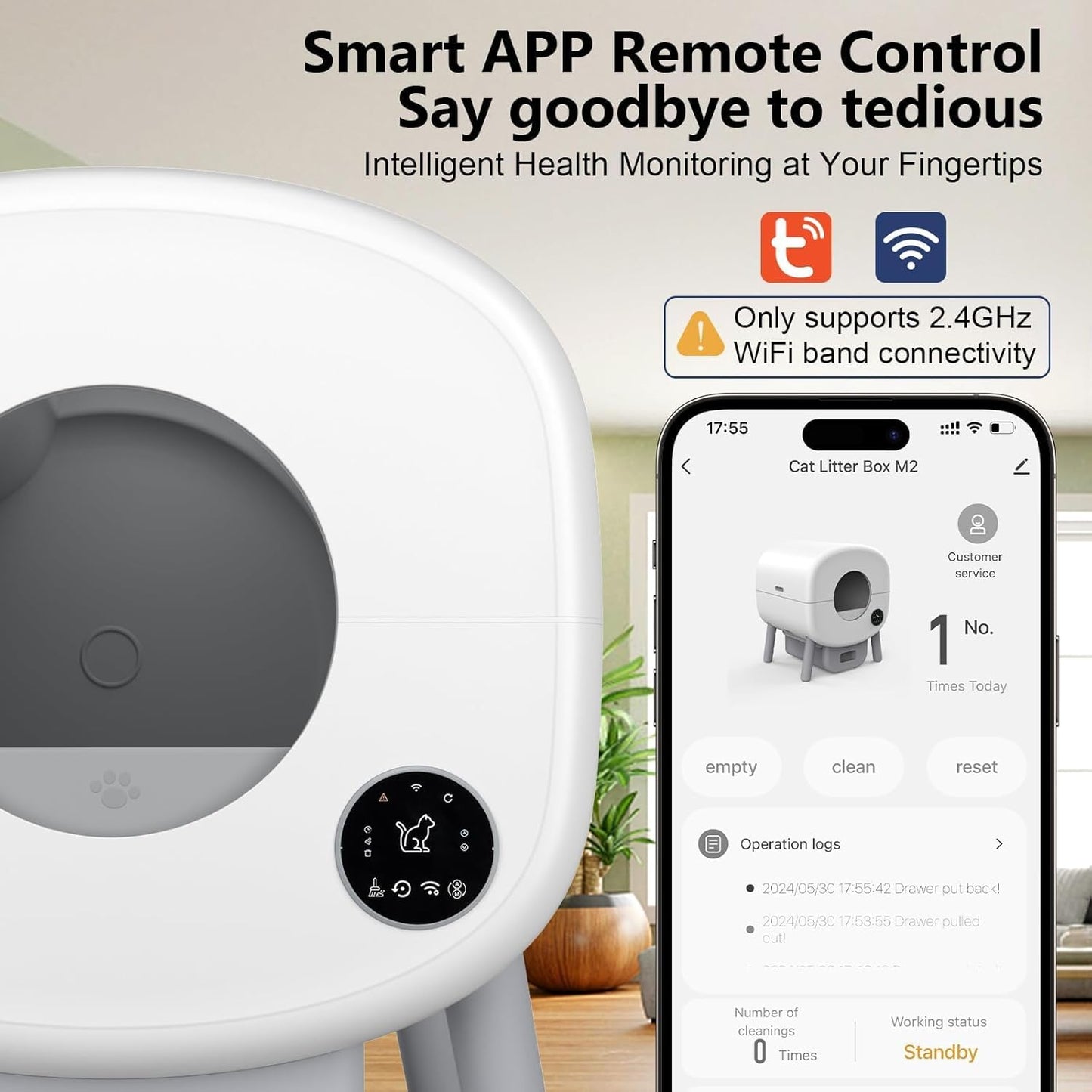 Electronic Self Cleaning Litter Box