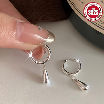 925 Sterling Silver Teardrop Dangle Earrings