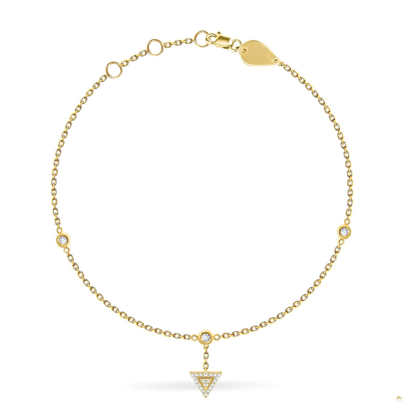 Anklet with Triangle Charm