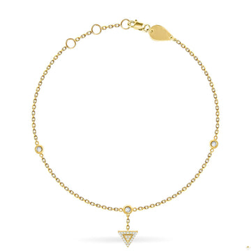 Anklet with Triangle Charm