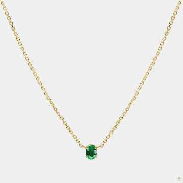 Royal Oval Emerald Pendant