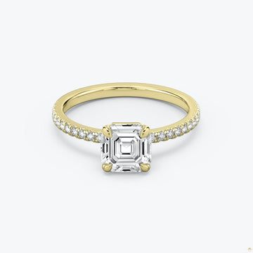 The Signature Asscher Engagement Ring