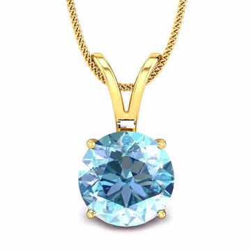 V loop Aquamarine Pendant