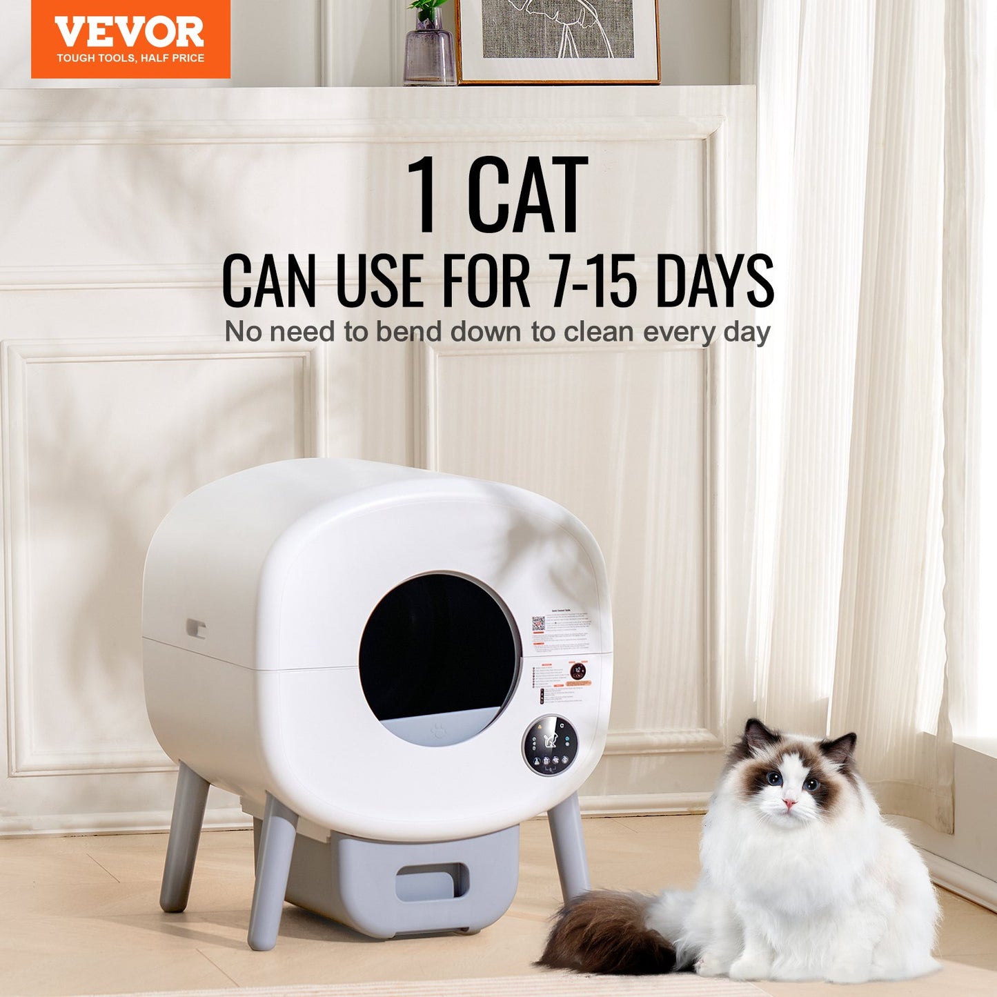 75L Self Cleaning Cat Litter Box