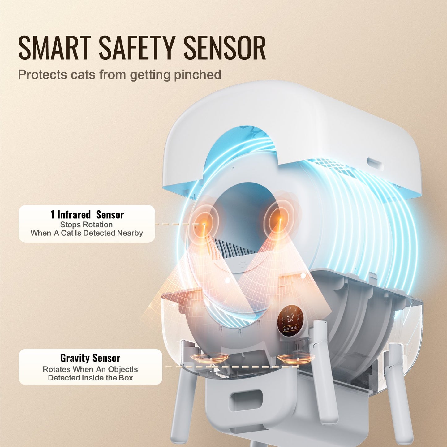 75L Self Cleaning Cat Litter Box