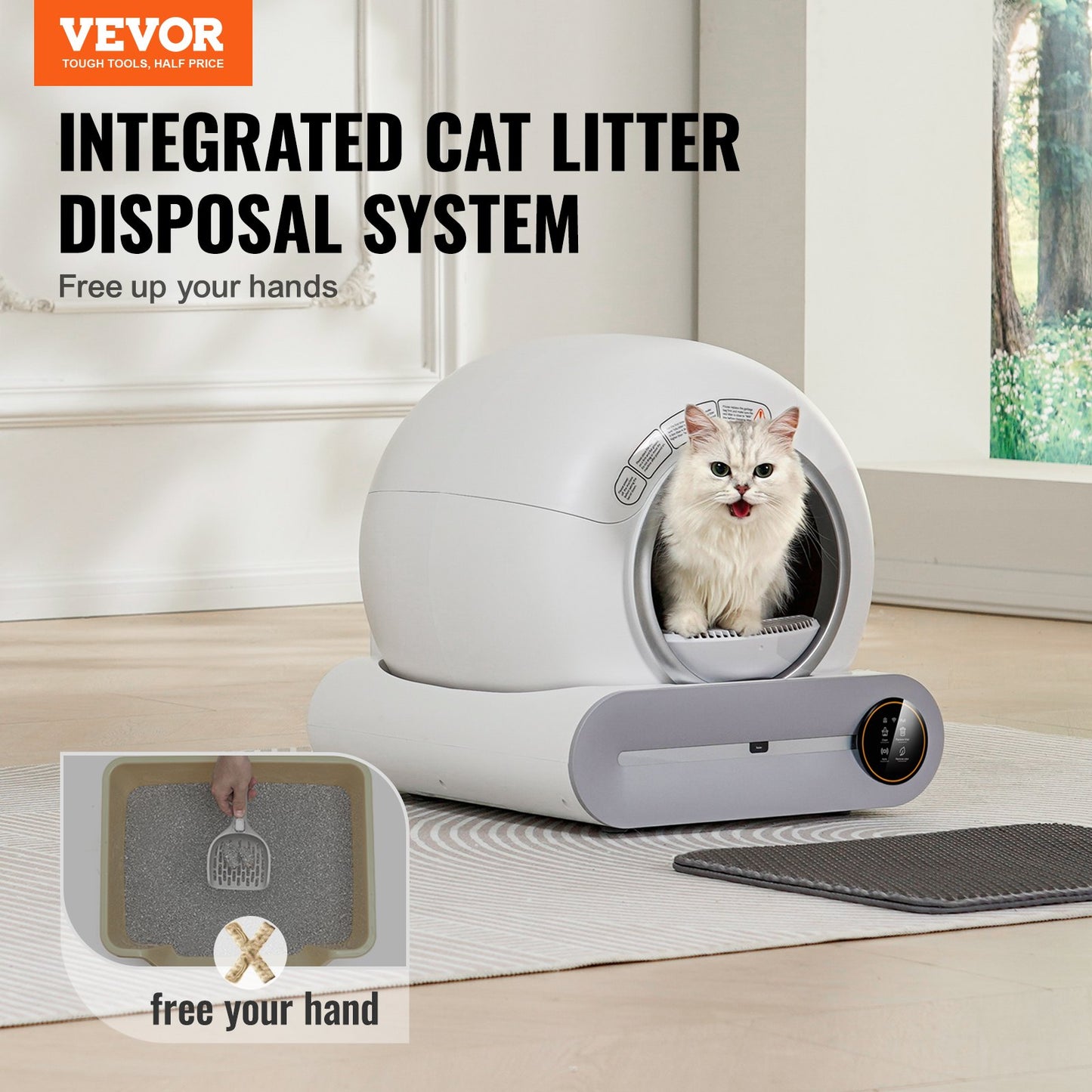 65L Self Cleaning Cat Litter Box