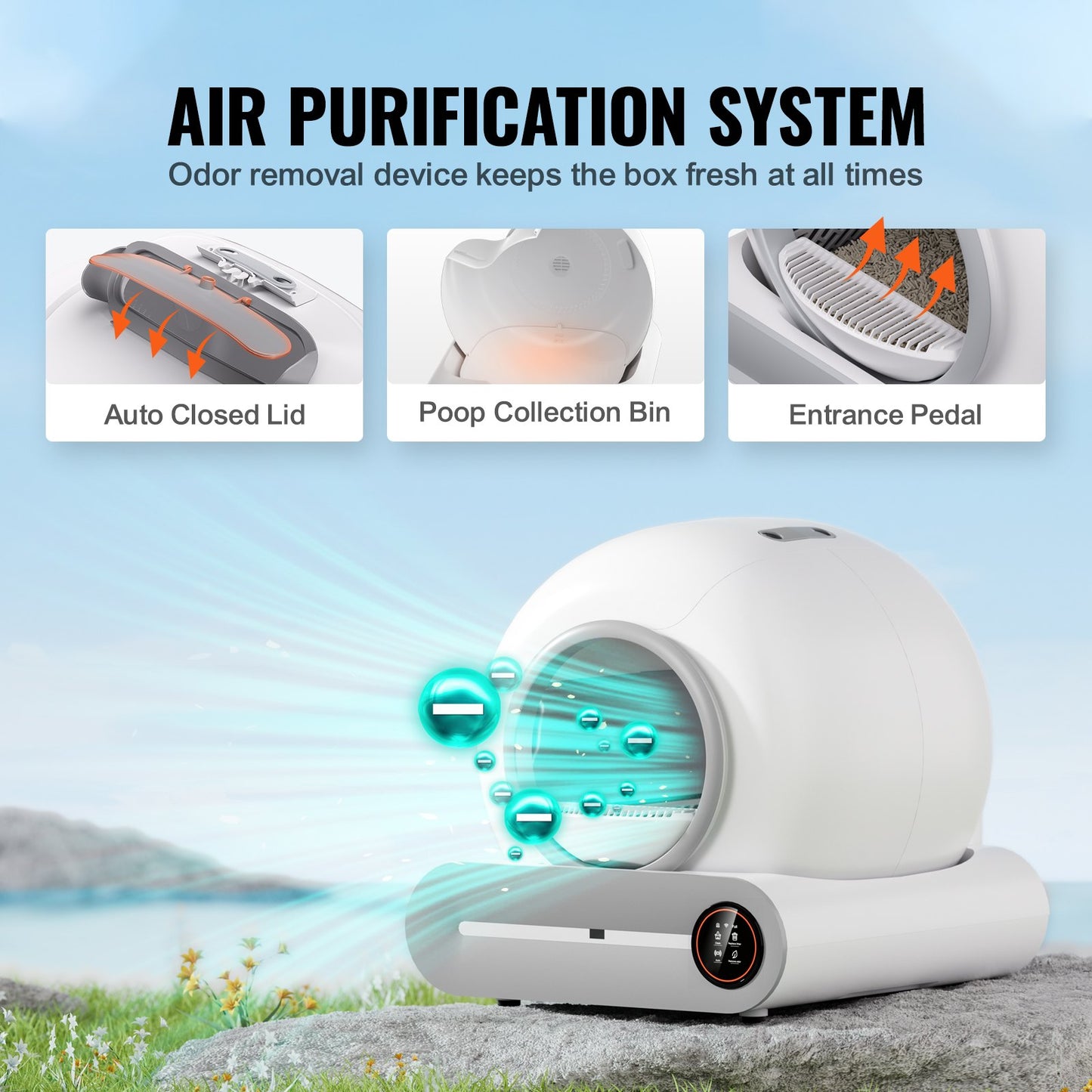 65L Self Cleaning Cat Litter Box